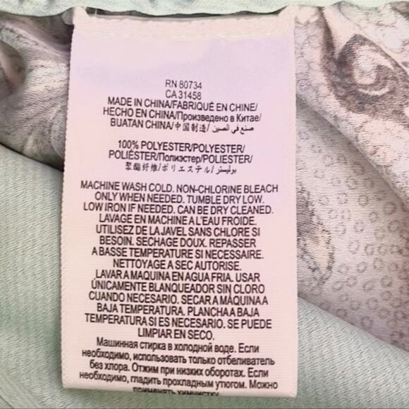 BCBGMaxazria Joan Woven Palazzo Pants Aqua Blue Size XS - Picture 4 of 4